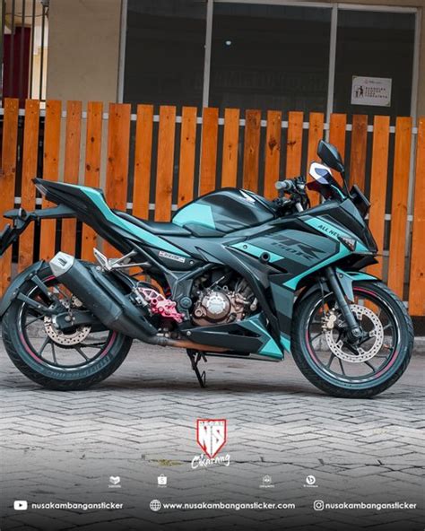 Jual Desain Motor Honda Cbr R All New Hitam Grafis Hijau Tosca