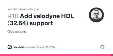 Add Velodyne Hdl Support Issue Laboshinl Loam Velodyne