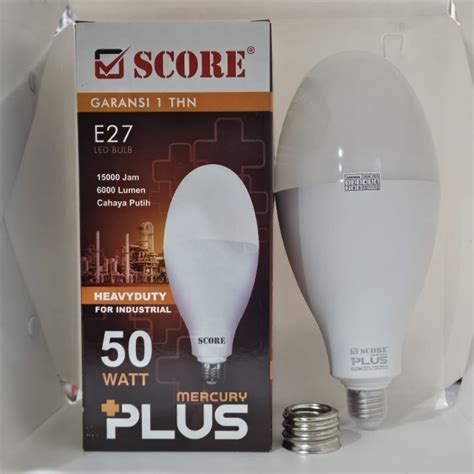 Jual Lampu Led Ml Watt Score Mercury Plus Cahaya Putih Terang