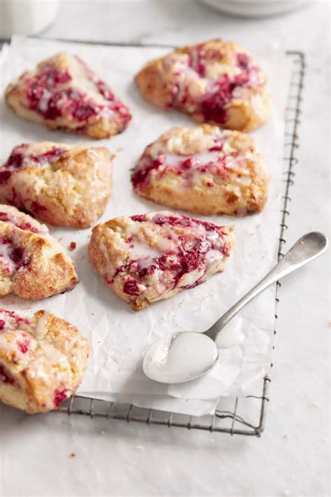 White Chocolate Raspberry Scones Broma Bakery