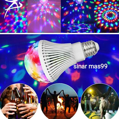 Jual Lampu Disco Disco Full Warna Led Putar Colour Rainbow Rgb Shopee