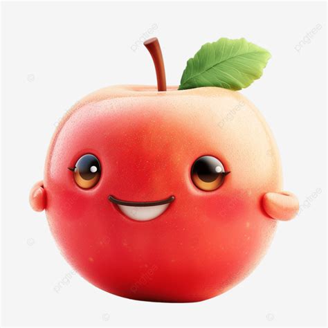 Fruit Cartoon Character Apple, Fruit, Food, Cartoon PNG Transparent Image and Clipart for Free ...