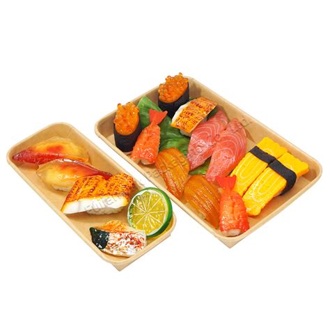 Biodegradable Kraft Paper Take Away Food Eco Friendly Food Sushi Bakery