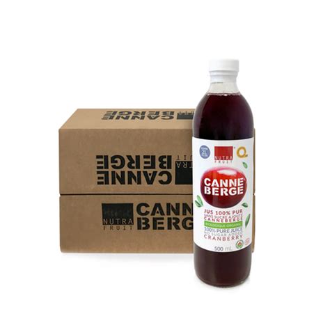 Caisse De Jus Biologique Pur Canneberges Sans Sucre Ml