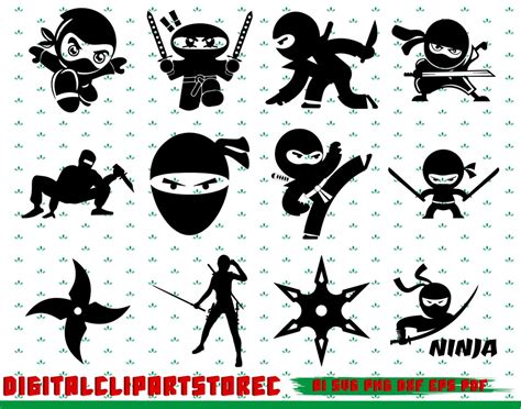 Ninja Svg Ninja Png Ninja Clipart Ninja Design Ninja Cut File