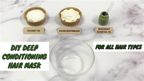 Diy Deep Conditioning Hair Mask Youtube