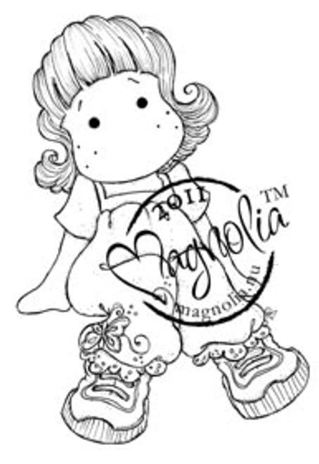 Magnolia Stamps Tilda With Butterfly Jeans The Rubber Buggy