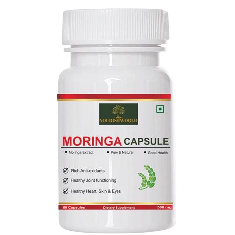 Buy Nourishworld Moringa Leaf Powder Capsules Drumstick Tree Leaf