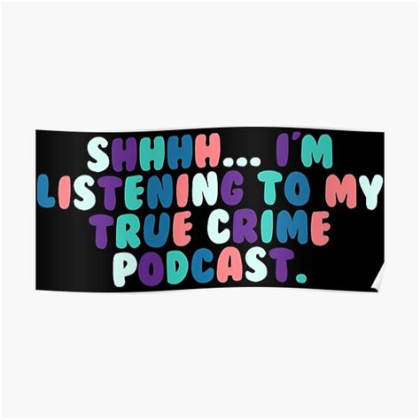 Shhh Im Listening To My True Crime Podcast Sticker Crime Shows