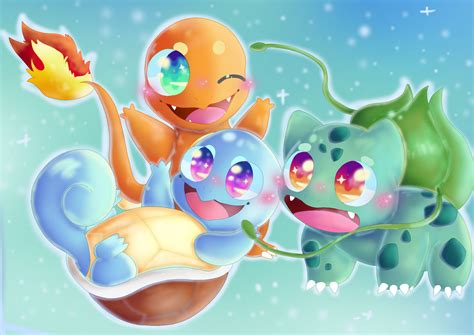 kanto starters  linlout  deviantart