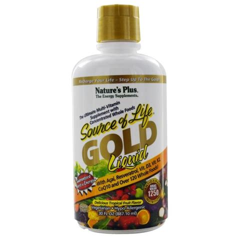 Nature S Plus Source Of Life Gold Liquid Multivitamin Tropical Fruit