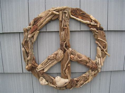 Driftwood Peace Sign