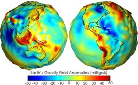 Map of geoid undulations determined by gravity field anomalies,... | Download Scientific Diagram