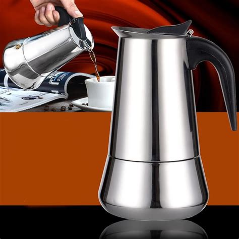 Ditosh Stovetop Espresso Maker Stainless Steel Moka Pot Espresso Maker Percolator