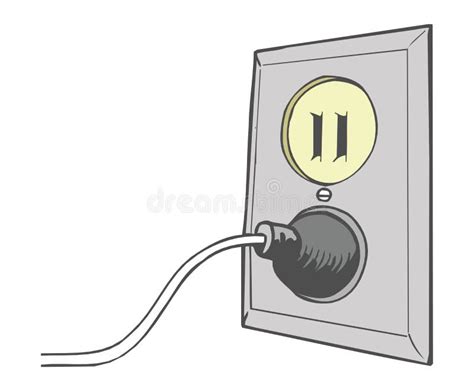 Electrical Outlet Clip Art Illustration Vector Isolated Stock Vector