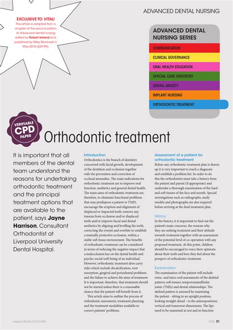 PDF Orthodontic Treatment