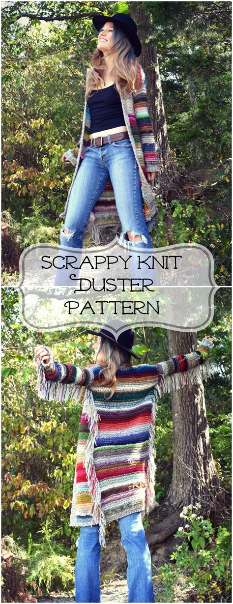 Scrappy Knit Duster Morale Fiber