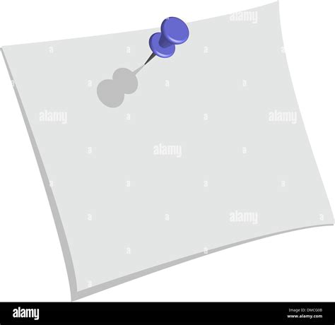 Pin And Paper Stock Vector Image And Art Alamy