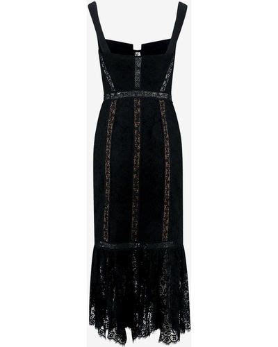 Self Portrait Lace Panel Midi Dresses For Women Up To 51 Off Lyst