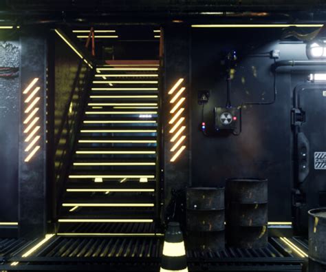 Artstation Sci Fi Environment Engine Room For Ue5 Game Assets