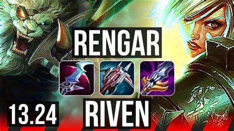 Rengar Vs Riven Top Comeback 7 Solo Kills Legendary 300 Games