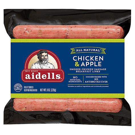 Aidells Chicken Apple Smoked Chicken Sausage Breakfast Links Oz