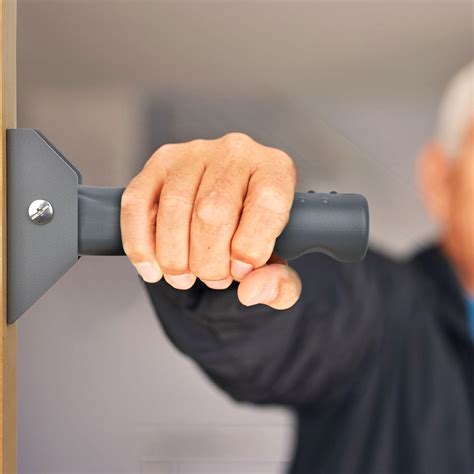 Healvaluefit Flip Up Grab Bar For Elderly Folding Doorway Assist