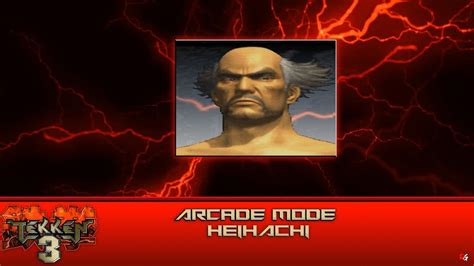 Tekken 3 Arcade Mode Heihachi YouTube