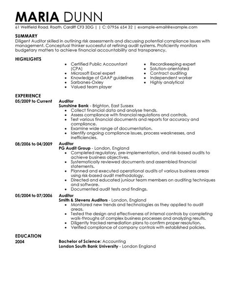 Best Auditor Resume Example Livecareer