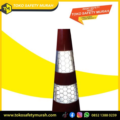 Reflective Traffic Cone Kerucut Jalan Set Scotlight Reflektor