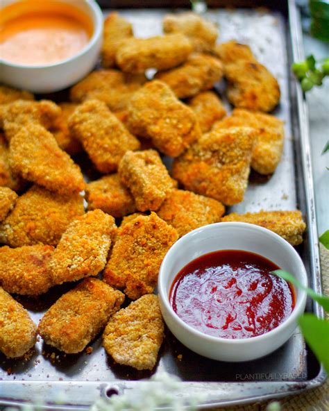 Spicy Vegan Chicken Nuggets Plantifully Based