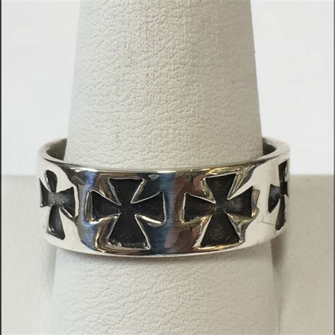 Accessories Mens Sterling Silver Maltese Cross Ring Poshmark