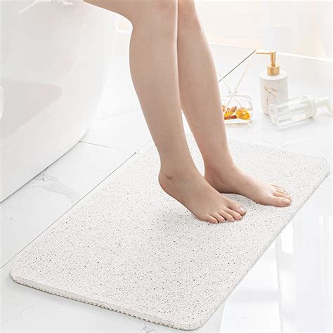 Hitslam Shower Mat Non Slip 60 X 40 Cm Non Slip Bath Mat With Drain