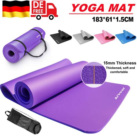 Yogamatte Fitnessmatte Sportmatte Bodenmatte Gymnastikmatte Dick