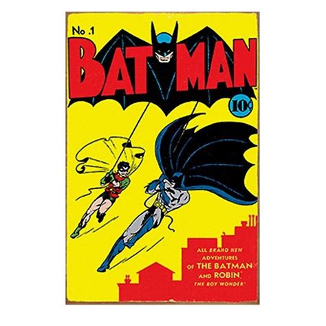 Batman Issue 1 Comic Cover Tin Sign