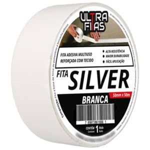 Fita Adesiva Multiuso Silver Tape 50 Mm X 50 Metros Branca Leroy Merlin