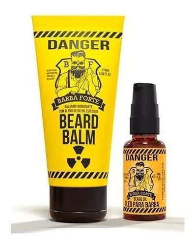 Kit de bálsamo y aceite para barba Danger Strong Beard Strong kit de