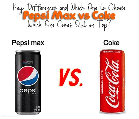 Pepsi Max Vs Coke Which One Comes Out On Top