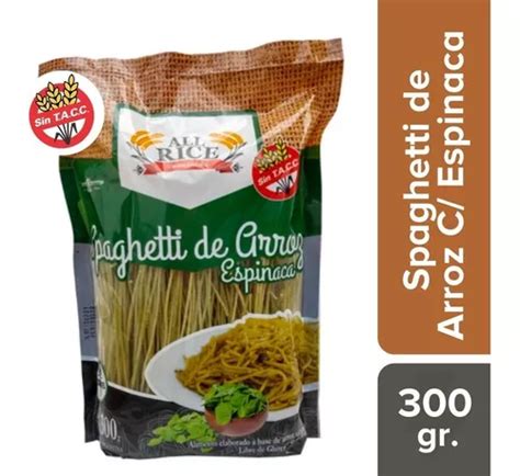 Fideos All Rice Spaghetti De Arroz Con Espinaca Gr Mercadolibre