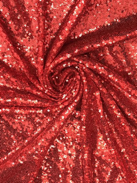 Red Glitz Sequins Sal Tex Fabrics Inc