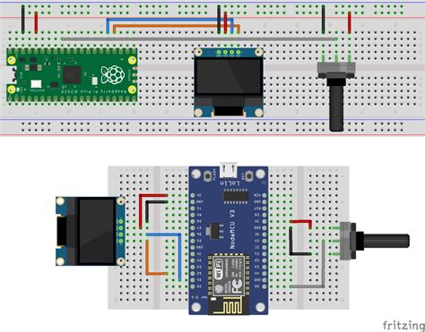 Display OLED Raspberry Pi Pico ESP8266 MicroPython