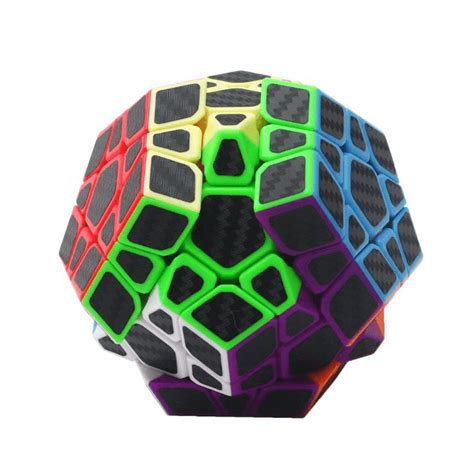 5pcs Per Box Carbon Fibre Magic Cube Pyraminx Dodecahedron Axis Cube