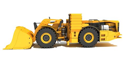 D Underground Hard Rock Haulage Loader Model Turbosquid