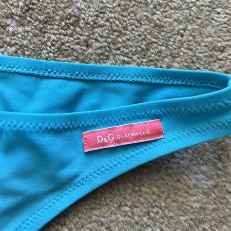 Dolce And Gabbana Blue Bikini Size Fit Best Depop