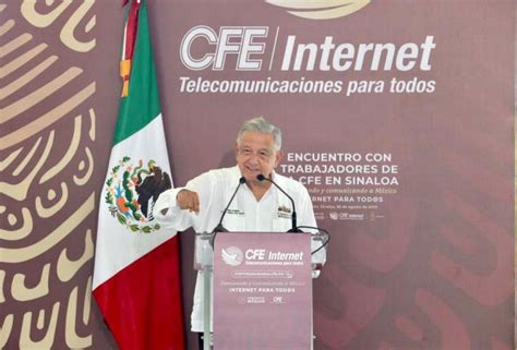 Amlo Llama A Trabajadores De La Cfe A Llevar Internet A Todo M Xico