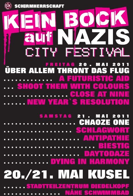 Lineup Kein Bock Auf Nazis Festival Kuselkein Bock Auf Nazis