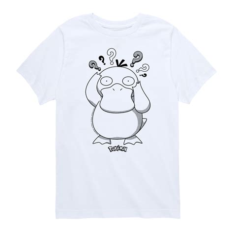 Pok Mon Psyduck Confusion Youth Short Sleeve Graphic T Shirt