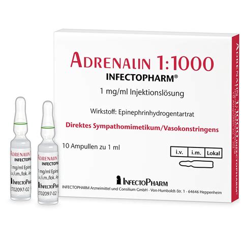 Adrenalin Infectopharm Mg Ml X Ml Shop Apotheke