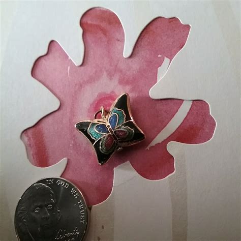 Vintage Cloisonne Butterfly Gem