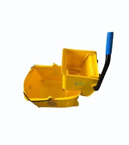 yellow plastic mob bucket wringer trolley  hospitals capacity